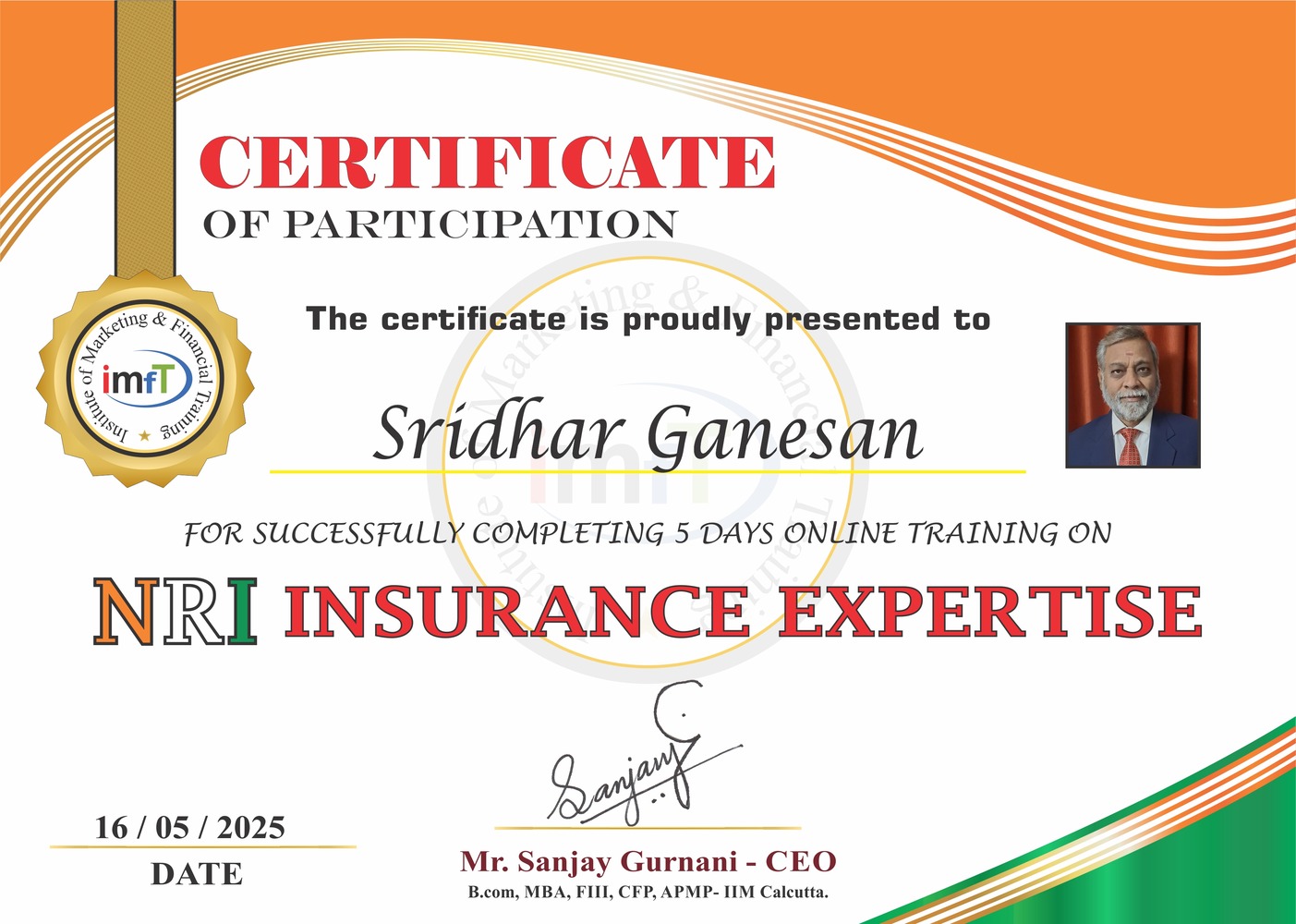 OUR CERTIFICATES